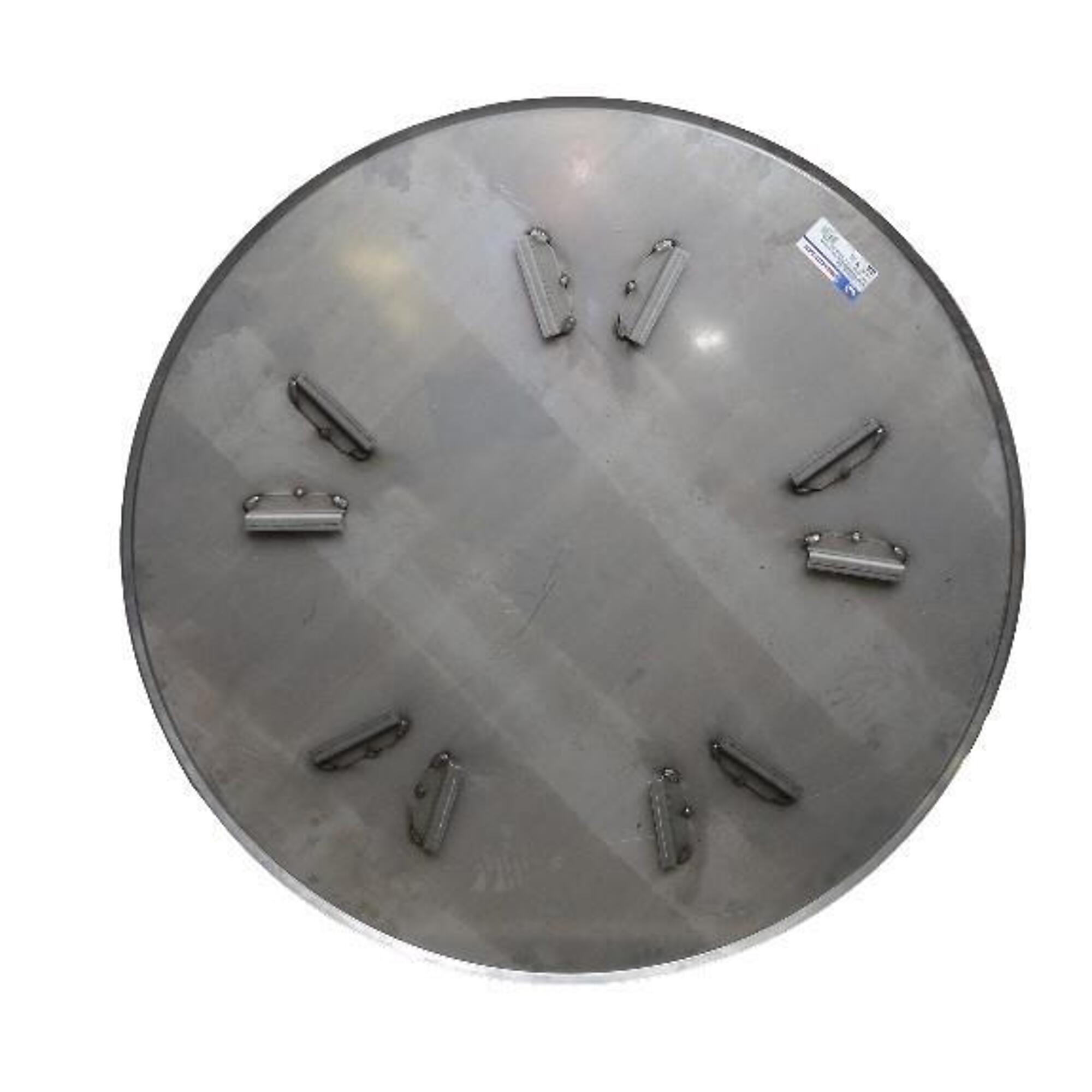 Marshalltown Z-Clip Power Trowel Pan - 46in., 10-Ga. Steel, Beveled Edges, Model# PAN46-5C